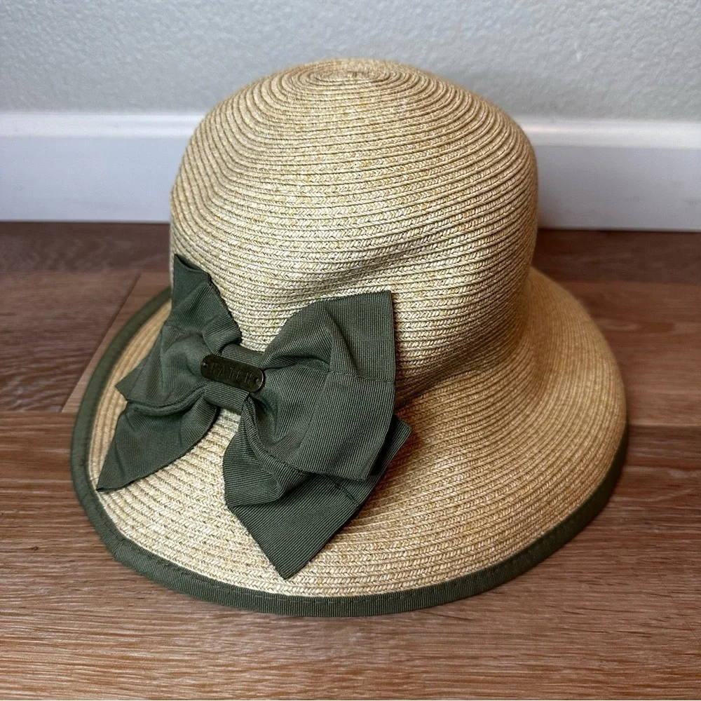 Hatch 100% Straw Bow Summer Beach Packable Hat, OS